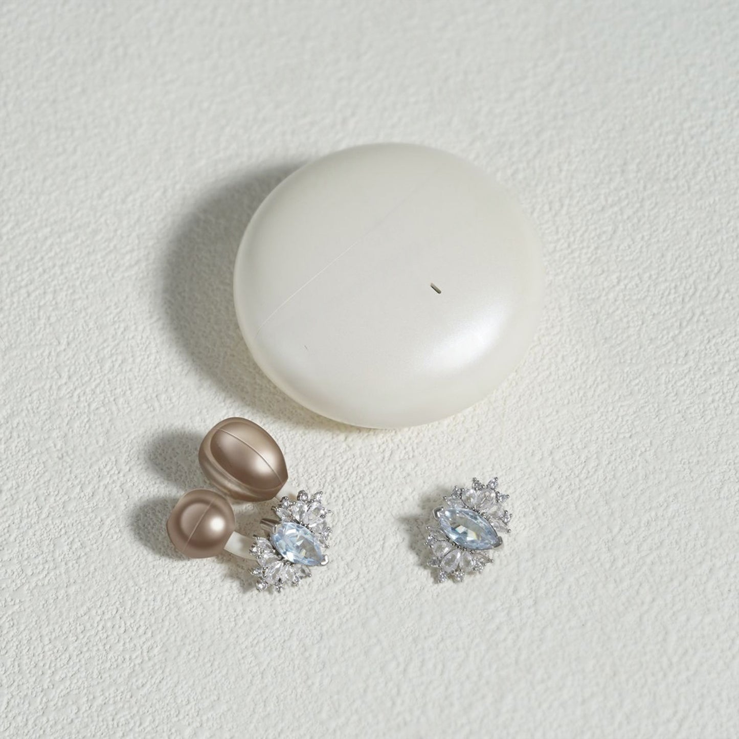 Floral Marquise Earbuds Earrings