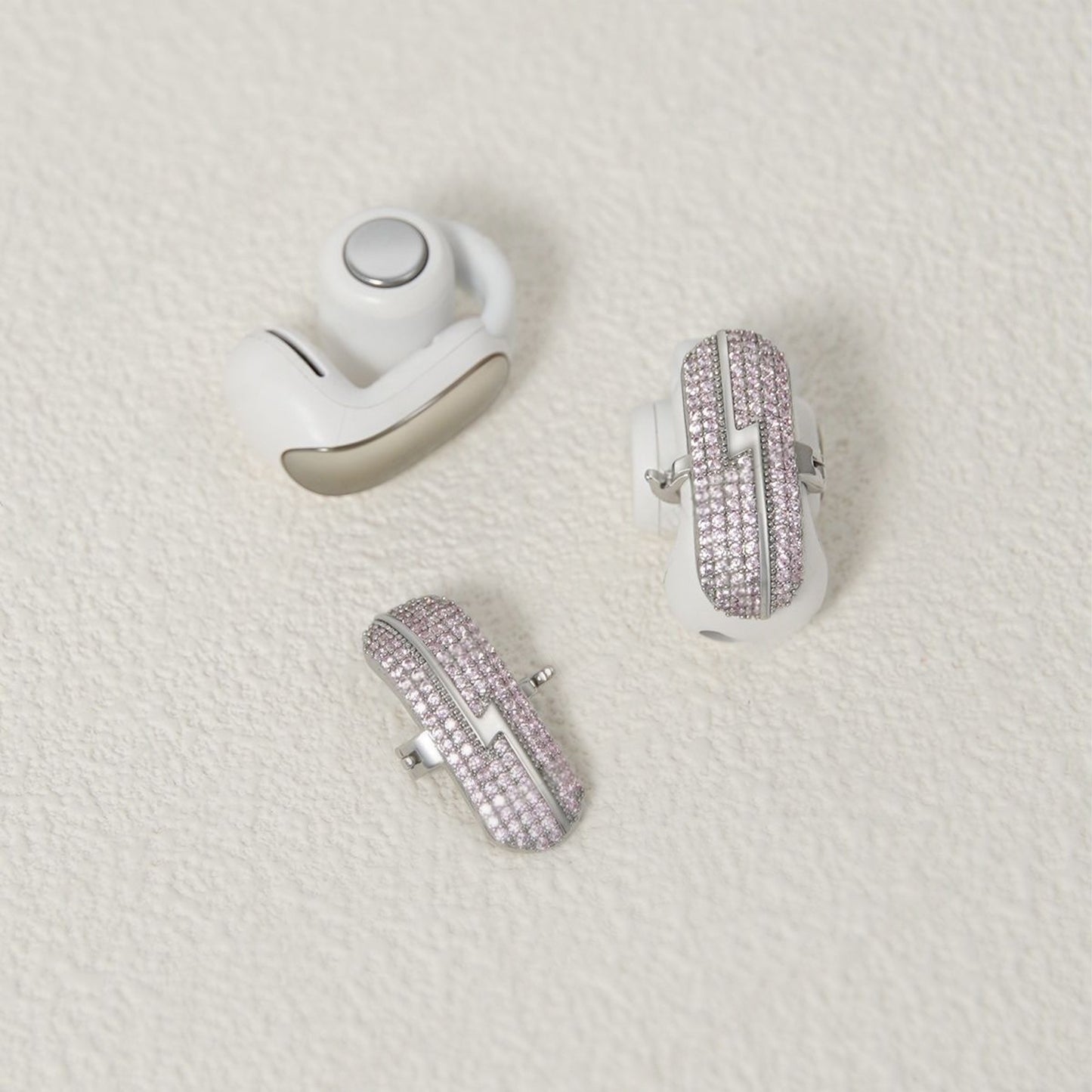 Pink Lightning Earbuds Earrings for BOSE Earbuds