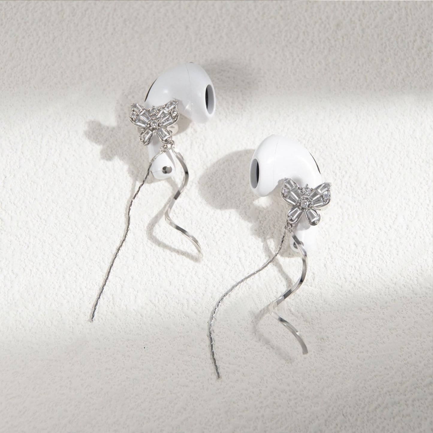 Sparkling Butterfly Earbuds Earrings for Airpods