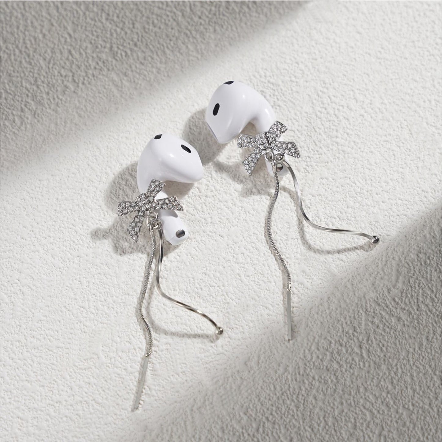 Tassel Bow Earbuds Earrings for Airpods