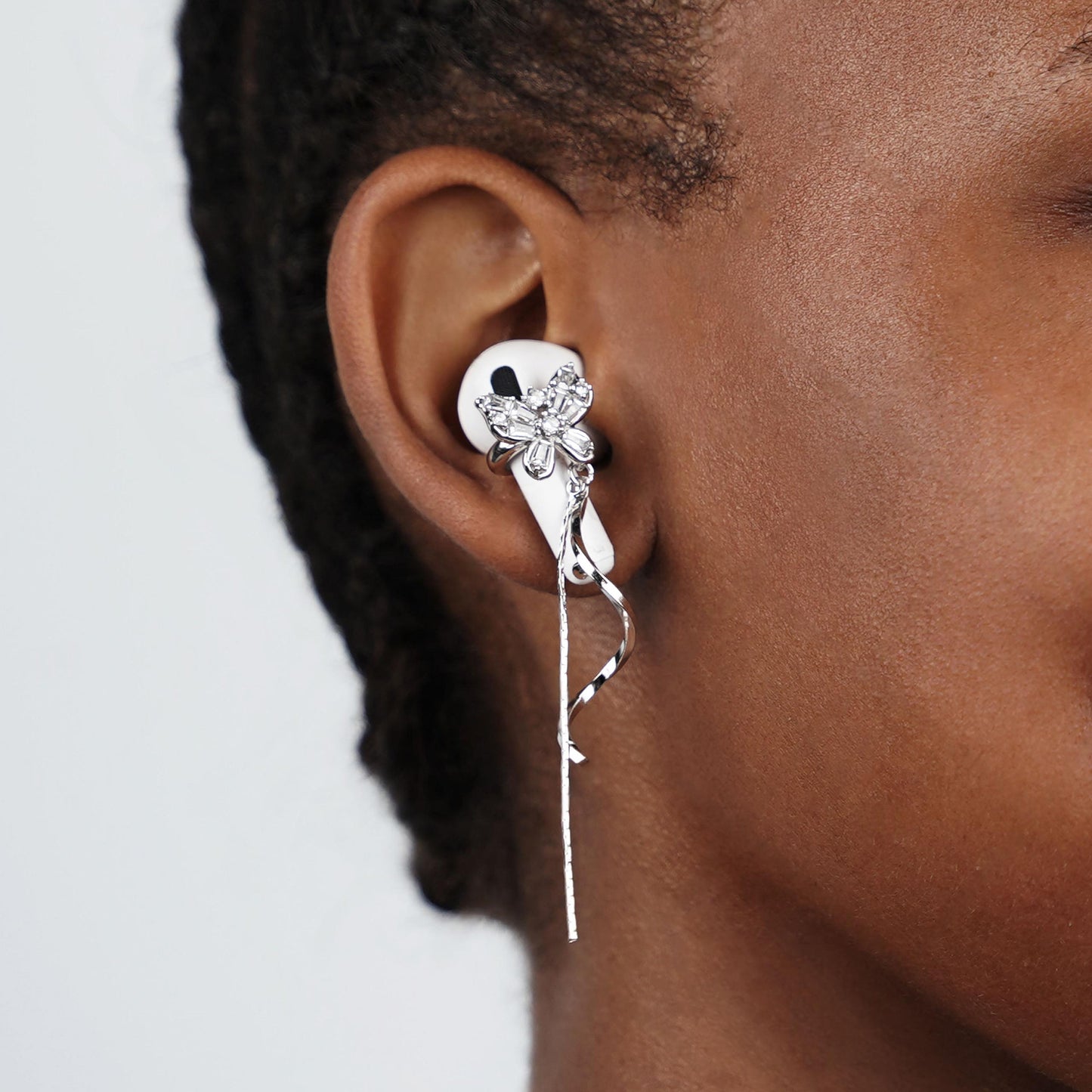 Sparkling Butterfly Earbuds Earrings for Airpods