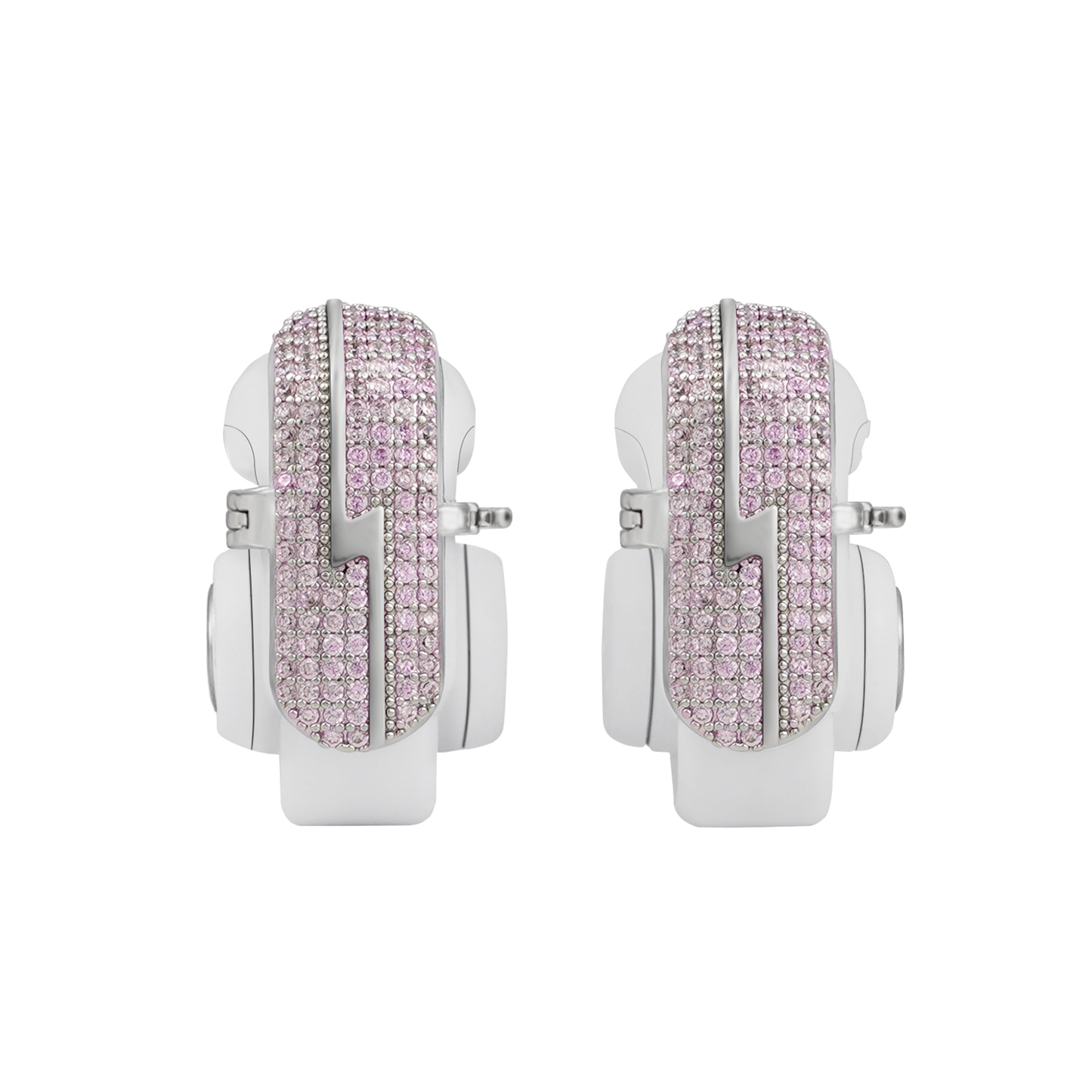 Pink Lightning Earbuds Earrings for BOSE Earbuds