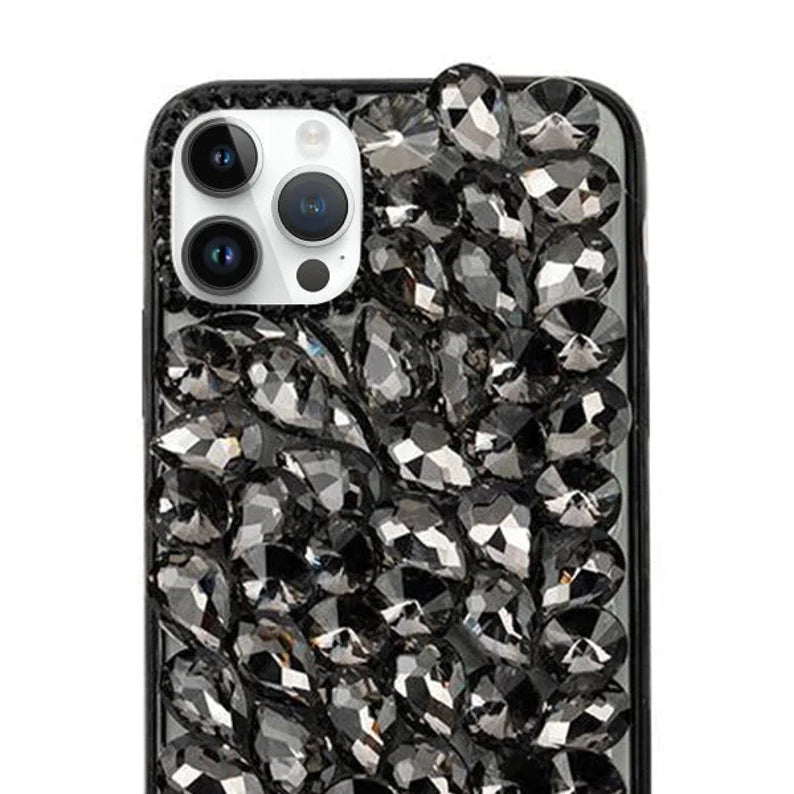 Black Rhinestone Phone Case - iPhone 16 All Series