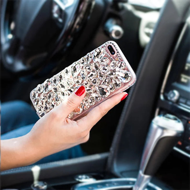 Clear Rhinestone Phone Case - iPhone 16 All Series