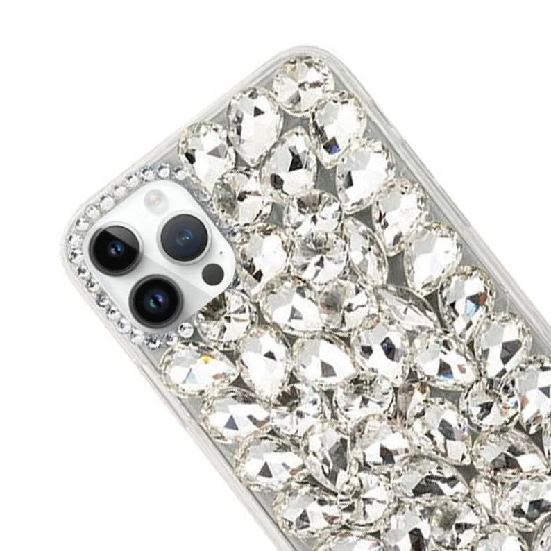 Clear Rhinestone Phone Case - iPhone 16 All Series