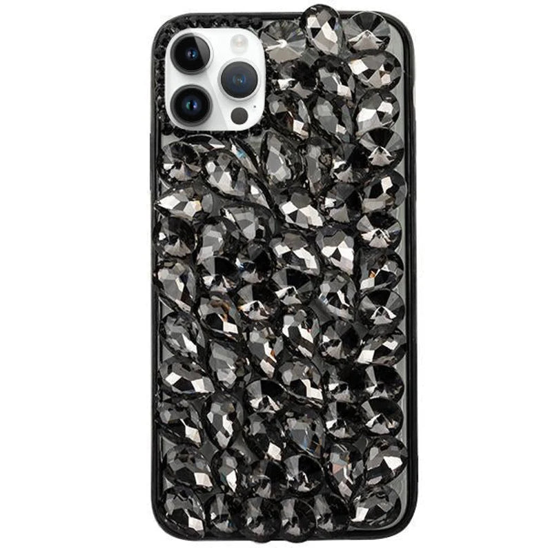 Black Rhinestone Phone Case - iPhone 16 All Series