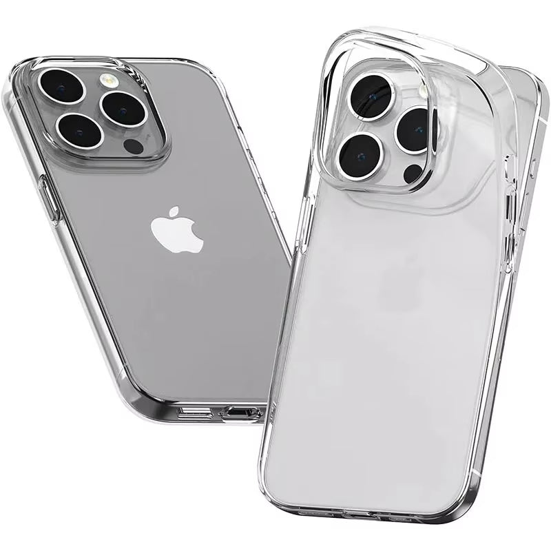 Ultra Thin Transparent Silicone Phone Case - iPhone 12-16 Series
