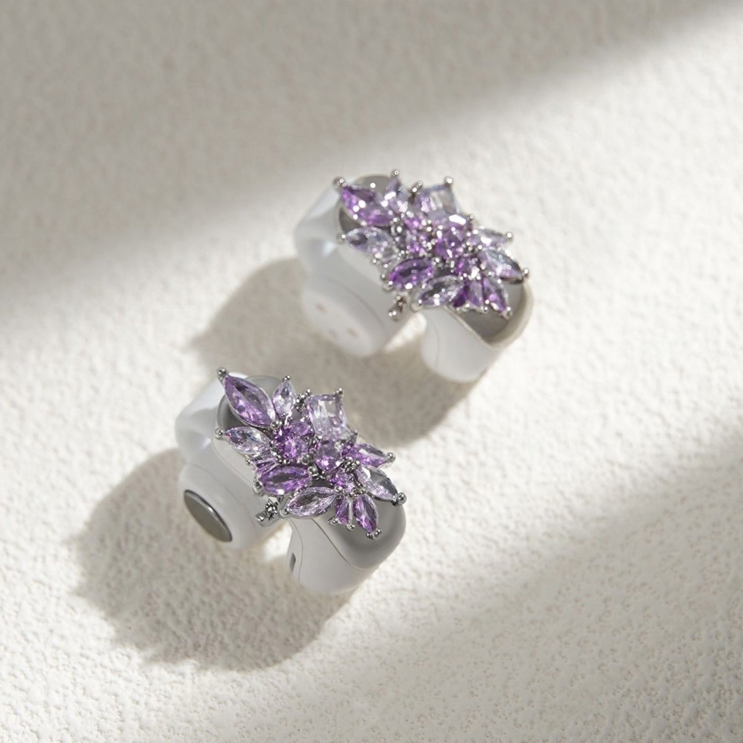 Mystic Purple Fireworks Earbuds Earrings for BOSE Earbuds