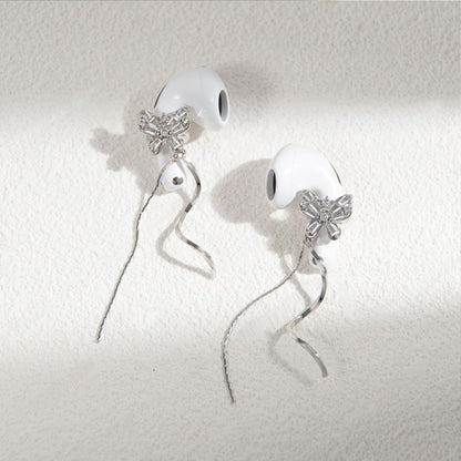 Sparkling Butterfly Earbuds Earrings for Airpods