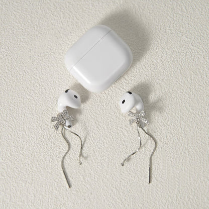 Tassel Bow Earbuds Earrings for Airpods