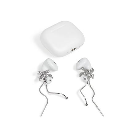 Tassel Bow Earbuds Earrings for Airpods