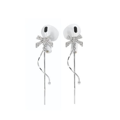 Tassel Bow Earbuds Earrings for Airpods