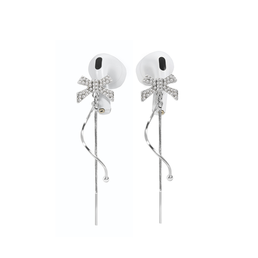 Tassel Bow Earbuds Earrings for Airpods