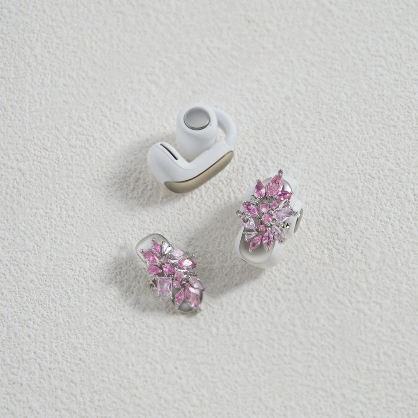 Light Pink Fireworks Earbuds Earrings for BOSE Earbuds