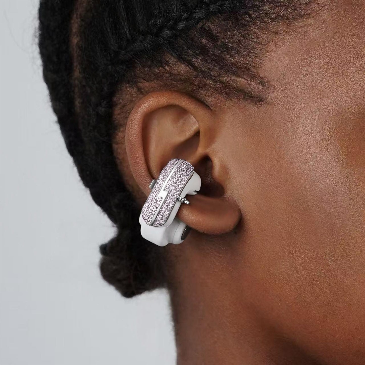 Pink Lightning Earbuds Earrings for BOSE Earbuds