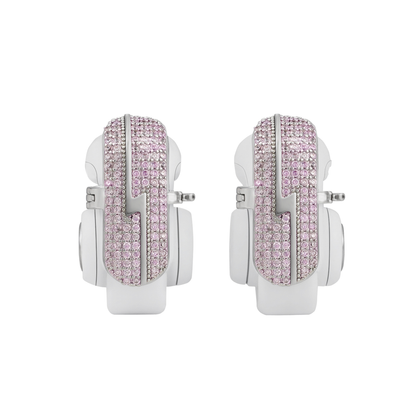 Pink Lightning Earbuds Earrings for BOSE Earbuds
